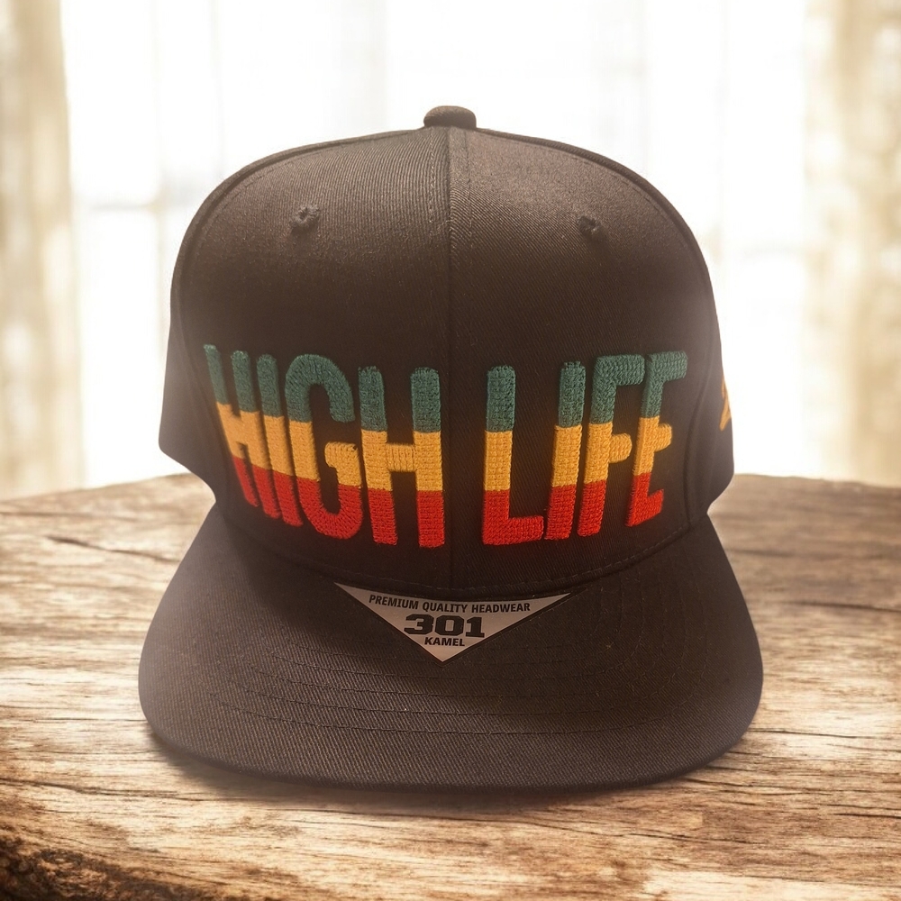 Black Multicolor High Life Cap